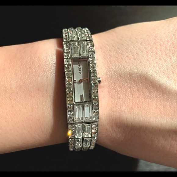 Dkny Accessories - DKNY Rhinestone Wrist Watch
